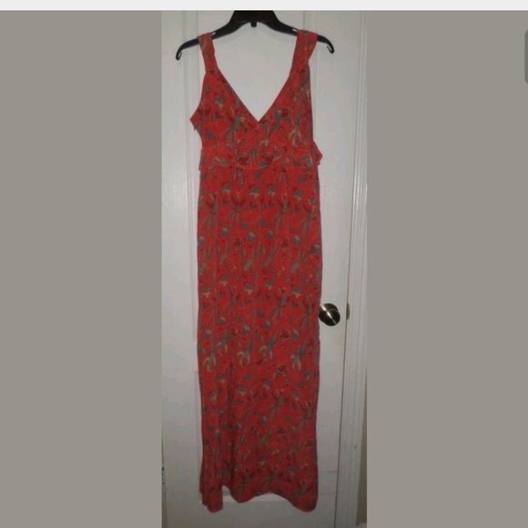 8 French Connection Silk Phoenix Pink Maxi Dress - Picture 4 of 7